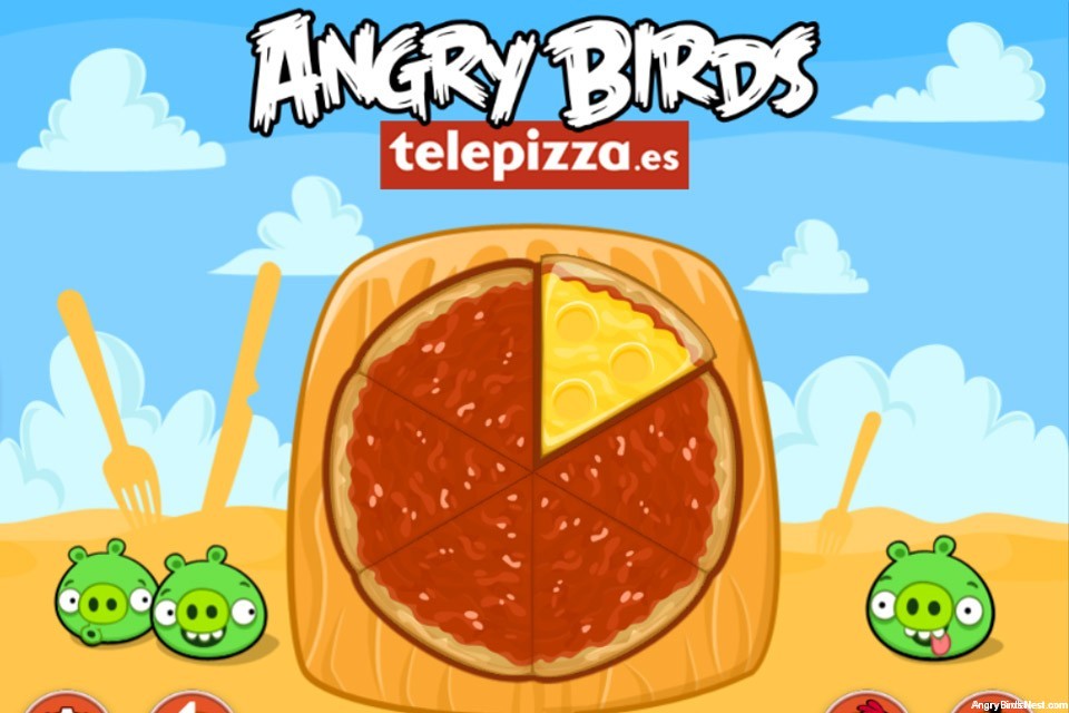 Angry Birds Telepizza Level Selection Screen
