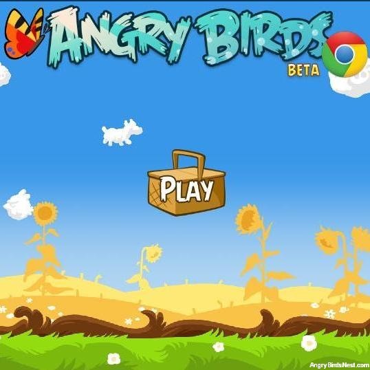 Angry Birds Chrome v200 Play Screen
