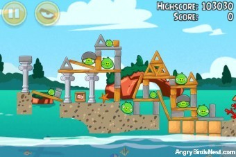 Angry Birds Seasons Piglantis Level 1-9 Walkthrough