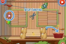 Amazing Alex Level 4-12 The Treehouse Ski Lift Sabotage Walkthrough