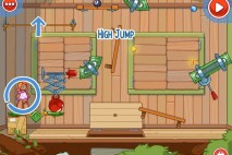 Amazing Alex Level 4-14 The Treehouse High Jump Walkthrough