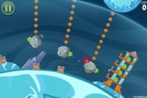 Angry Birds Space Cold Cuts Bonus Level S-6 Walkthrough