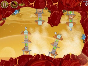 Angry Birds Space Red Planet Level 5-16 Walkthrough