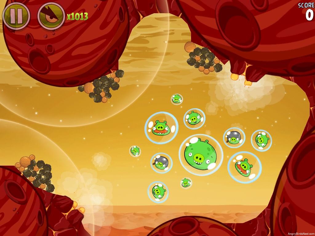Angry Birds Space Red Level 54 Walkthrough