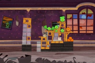 Angry Birds Seasons Haunted Hogs Level 1-4 Walkthrough