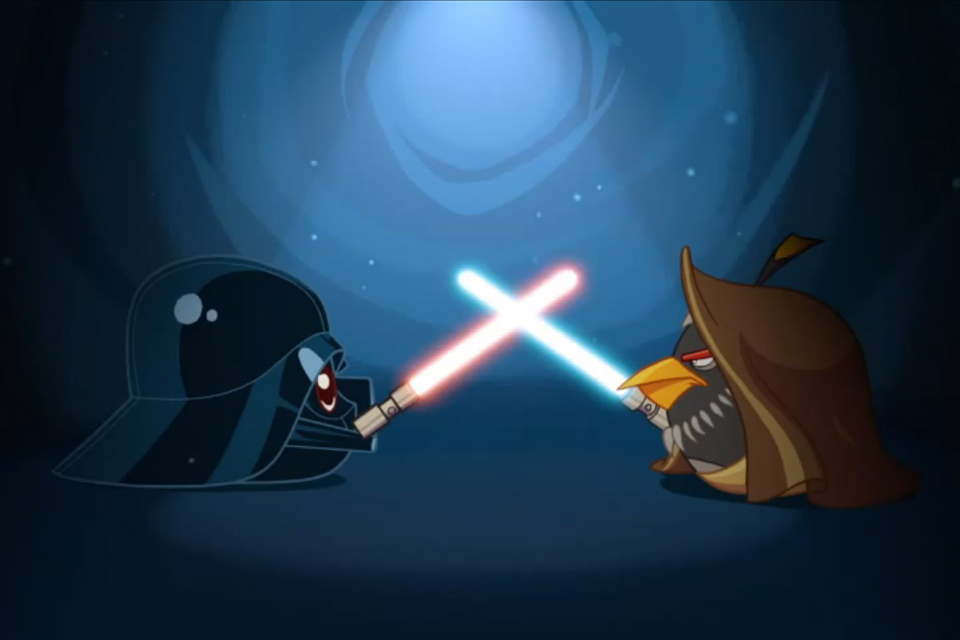 Angry Birds Star Wars First Look at Gameplay Featured Image Darth Vader Obi Wan