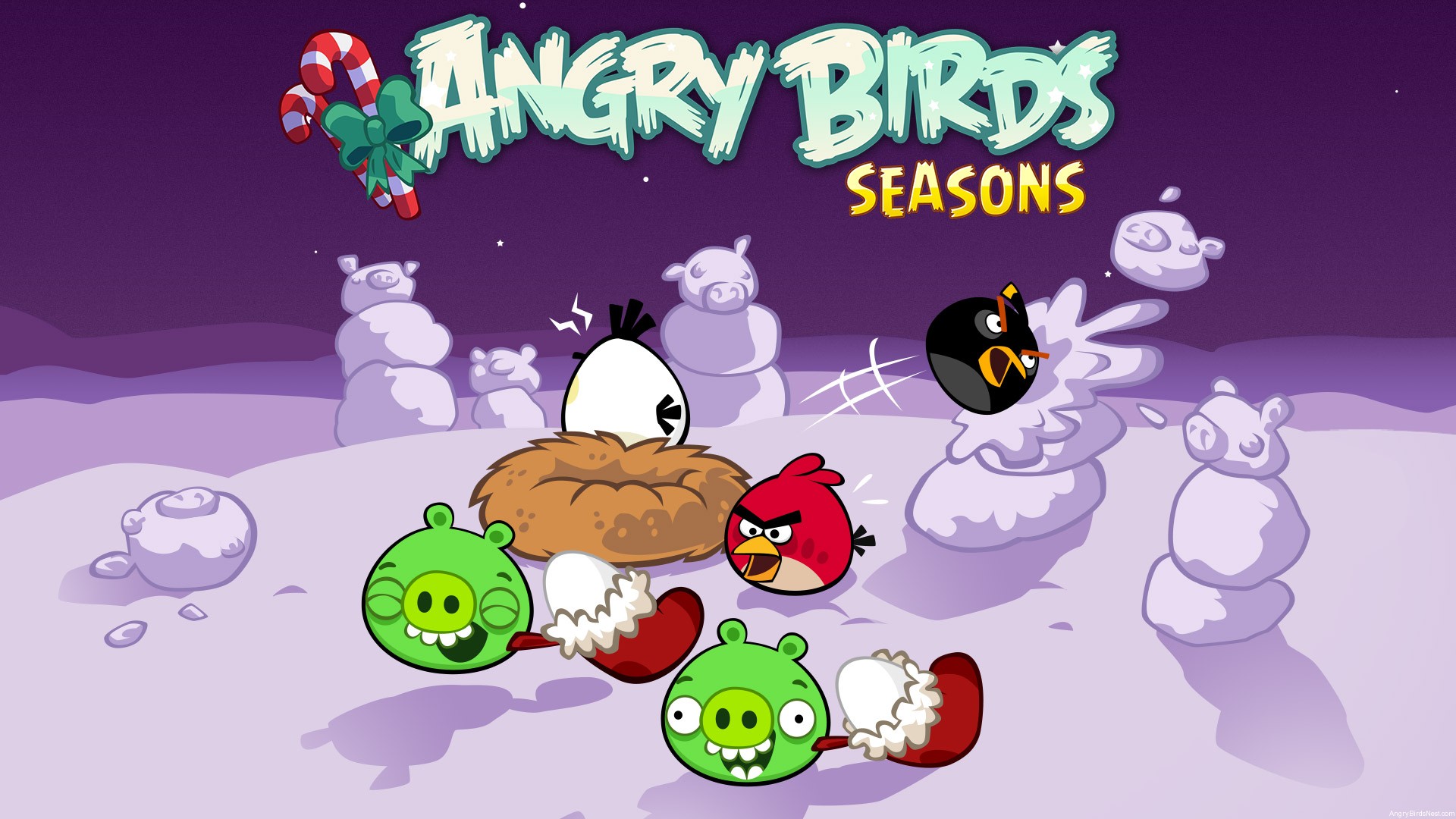 Angry Birds Seasons Winter Wonderham Exclusive Details Wallpaper Angrybirdsnest