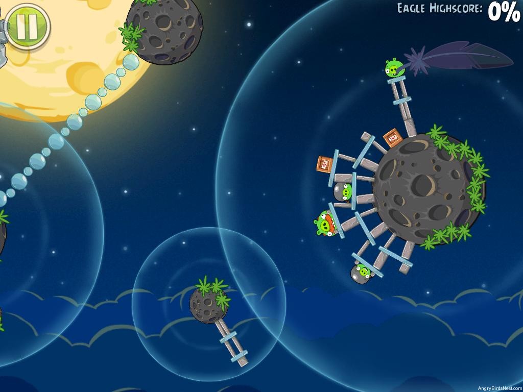 Angry Birds Space F-1 Pig Bang Feather Level