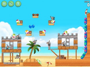 Angry Birds Rio Beach Volley Eagle Bonus Walkthrough Level 3