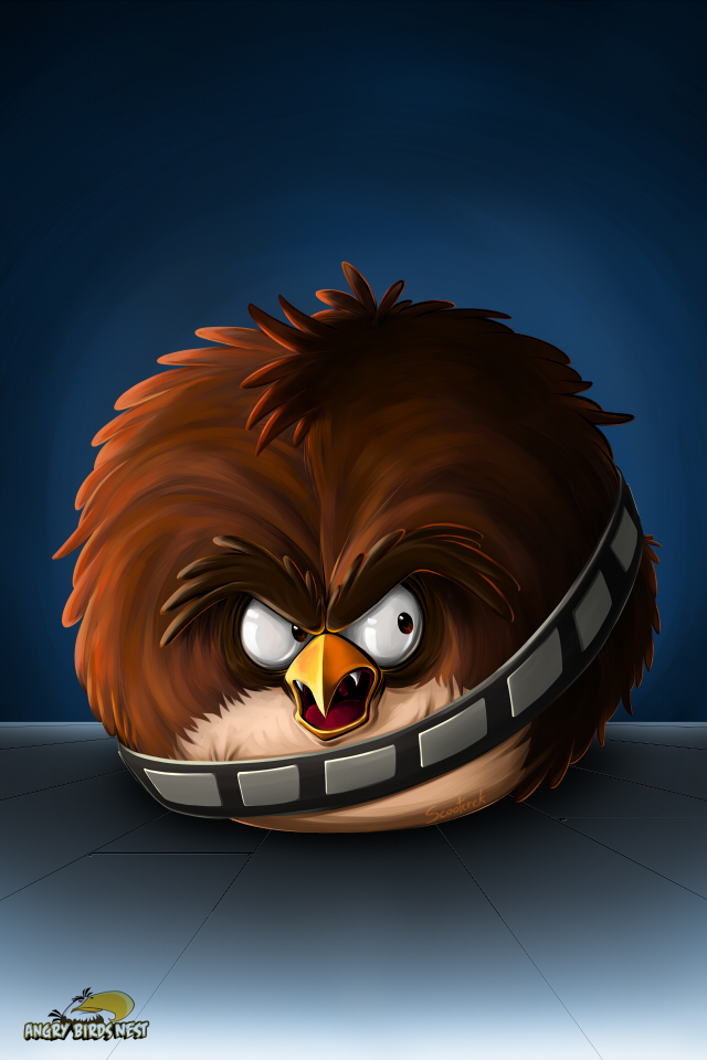 Angry Birds Star Wars Chewbacca Iphone Wallpaper Angrybirdsnest
