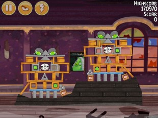 Angry Birds Seasons Haunted Hogs Bonus Level 1 Walkthrough