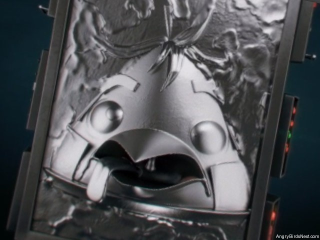 Angry Birds Star Wars Cloud City Teaser Image Han in Carbonite