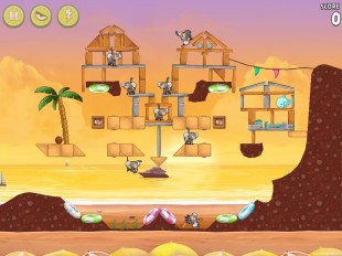 Angry Birds Rio Golden Beachball Star Bonus Walkthrough Level 23