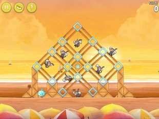 Angry Birds Rio Golden Beachball Walkthrough Level #16