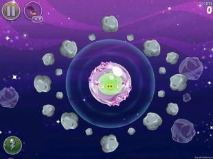 Angry Birds Space Cosmic Crystals Level 7-1 Walkthrough