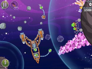 Angry Birds Space Cosmic Crystals Level 7-25 Walkthrough