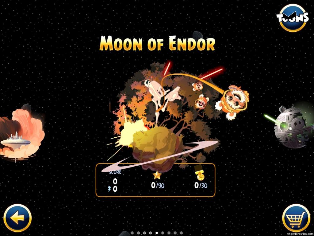 Moon of Endor Episode Selection Screen