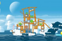 Angry Birds Seasons Arctic Eggspedition Level 1-1 Walkthrough