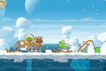 Angry Birds Seasons Arctic Eggspedition Level 1-4 Walkthrough
