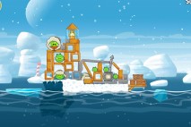 Angry Birds Seasons Arctic Eggspedition Level 1-5 Walkthrough