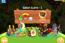 Angry Birds Epic Great Cliffs Level 1 Walkthrough