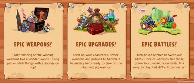 Angry Birds Epic Weapons Upgrades and Battles