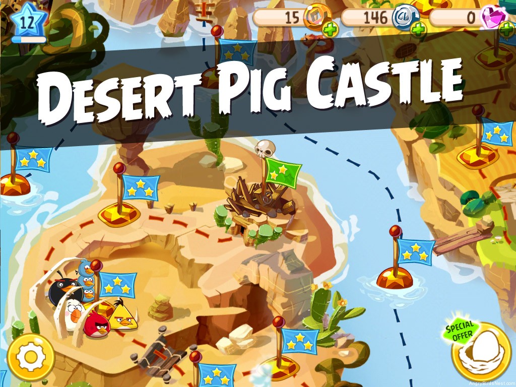 Angry Birds Epic Desert Pig Castle Featured Image