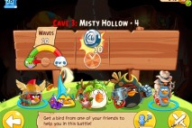 Angry Birds Epic Misty Hollow Level 4 Walkthrough | Chronicle Cave 3 | Hazy Hollow