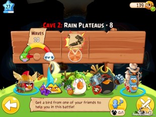 Angry Birds Epic Soothing Springs Rain Plateaus Level 8 Walkthrough | Chronicle Cave 2