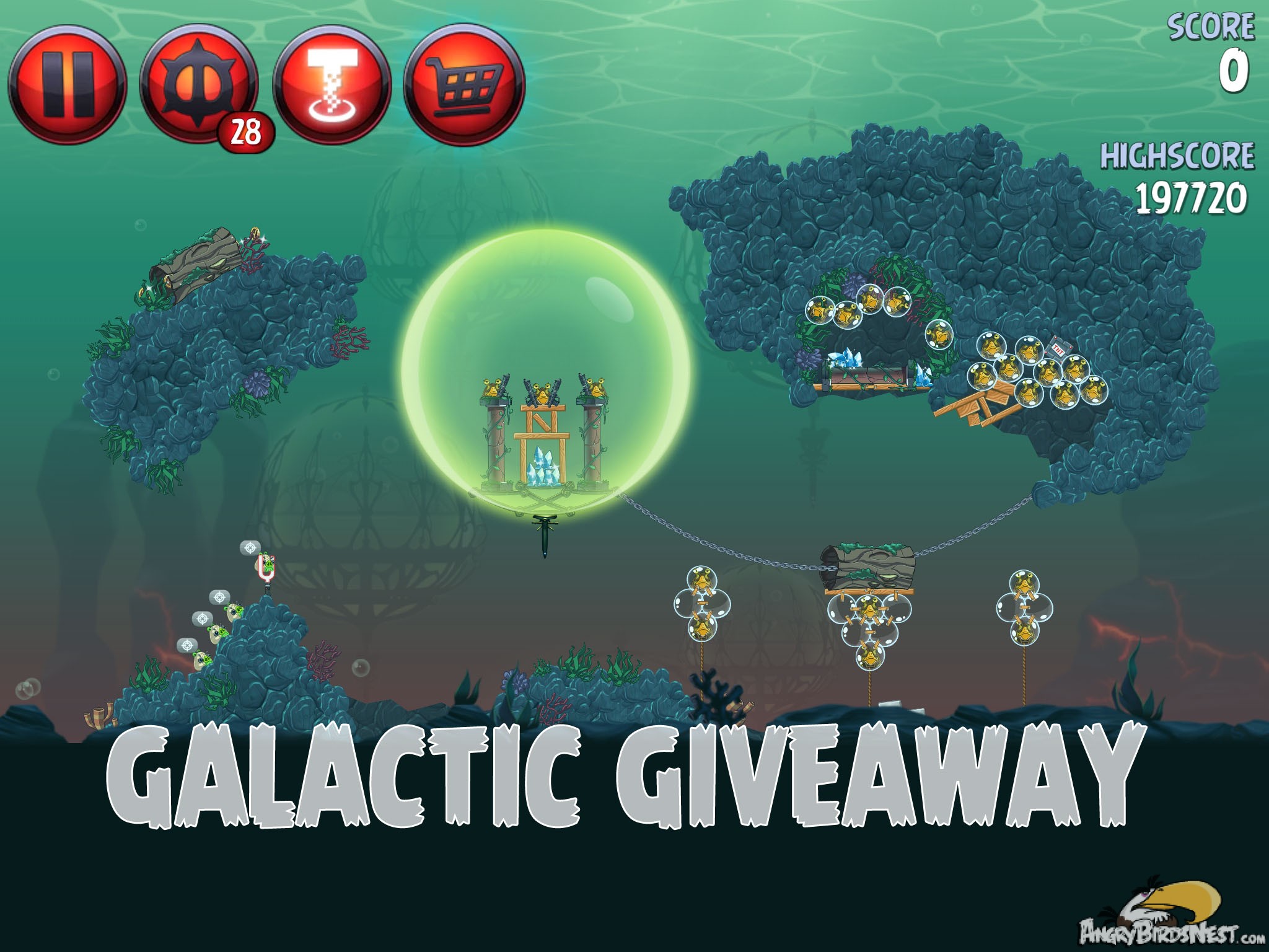 Angry Birds Star Wars 2 Level PR-20 Galactic Giveaway Coins