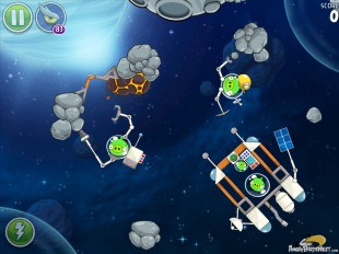 Angry Birds Space Beak Impact Level 8-14 Walkthrough