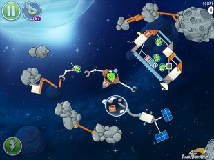 Angry Birds Space Beak Impact Level 8-16 Walkthrough