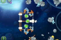 Angry Birds Space Beak Impact Level 8-7 Walkthrough