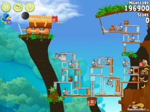 Angry Birds Rio Timber Tumble Walkthrough Level #18