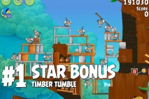 Angry Birds Rio Timber Tumble Star Bonus Walkthrough Level 1