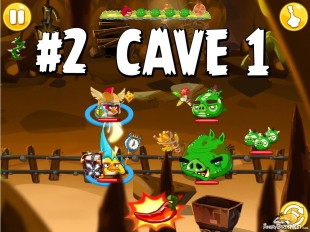 Angry Birds Epic Chronicle Cave 1 Shaking Hall Level 2 Walkthrough