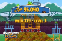 Angry Birds Friends Tournament Level 3 Week 119 Walkthroughs | August 25th 2014