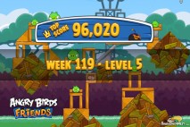 Angry Birds Friends Tournament Level 5 Week 119 Walkthroughs | August 25th 2014