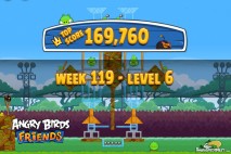 Angry Birds Friends Tournament Level 6 Week 119 Walkthroughs | August 25th 2014