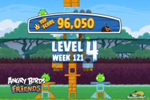 Angry Birds Friends Tournament Level 4 Week 121 Walkthroughs | September 8th 2014