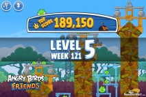 Angry Birds Friends Tournament Level 5 Week 121 Walkthroughs | September 8th 2014