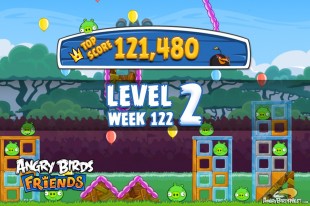 Angry Birds Friends Bouncy Tournament Level 2 Week 122 Walkthroughs | September 15th 2014