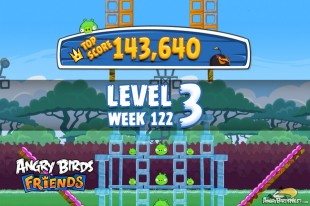 Angry Birds Friends Bouncy Tournament Level 3 Week 122 Walkthroughs | September 15th 2014