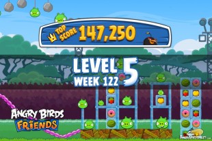 Angry Birds Friends Bouncy Tournament Level 5 Week 122 Walkthroughs | September 15th 2014