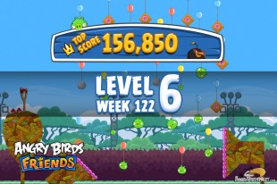 Angry Birds Friends Bouncy Tournament Level 6 Week 122 Walkthroughs | September 15th 2014