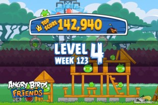 Angry Birds Friends Tournament Level 4 Week 123 Walkthroughs | September 22nd 2014