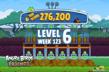 Angry Birds Friends Tournament Level 6 Week 123 Walkthroughs | September 22nd 2014