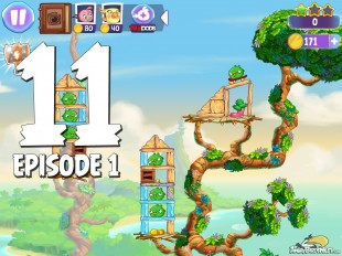 Angry Birds Stella Level 11 Episode 1 Walkthrough