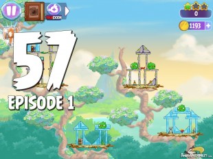 Angry Birds Stella Level 57 Episode 1 Walkthrough