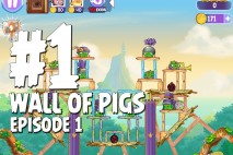 Angry Birds Stella Wall Of Pigs #1 Episode 1 Walkthrough